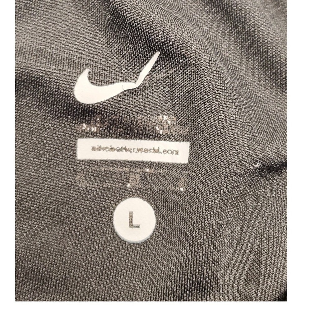 Nike Mens Athletic Training Pants Black Grey Stripe Pockets 480238-010 Large - Picture 5 of 7